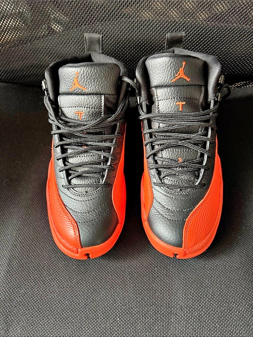 Women’s Jordan Air Jordan 12 Retro "Brilliant Orange" Sneakers Black & Orange